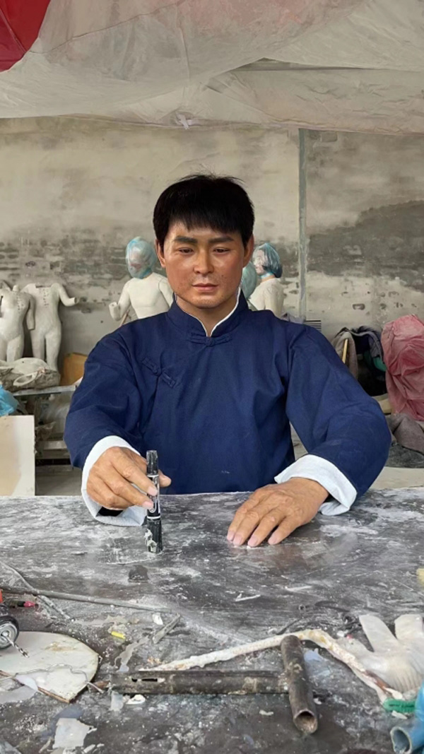 蜡像制作过程